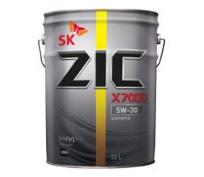 ZIC X7000 5W30 (20L) масло мотор.!синт.\ACEA E7/E4, MB228.5, VolvoVDS-3, MAN3277